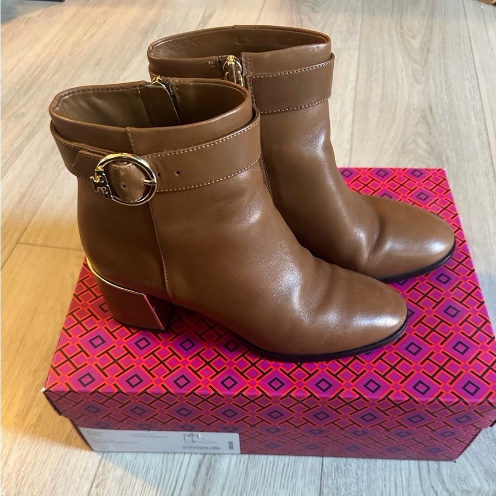 Tory Burch Sofia Dress Bootie – Festival Brown